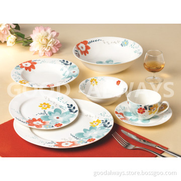 New bone china flower tableware set